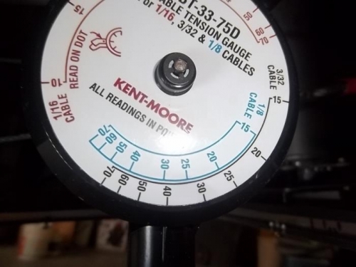 Rudder cable tension