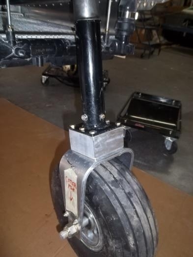 Spacer on nosewheel