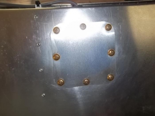 Replaced rivets with nutplates