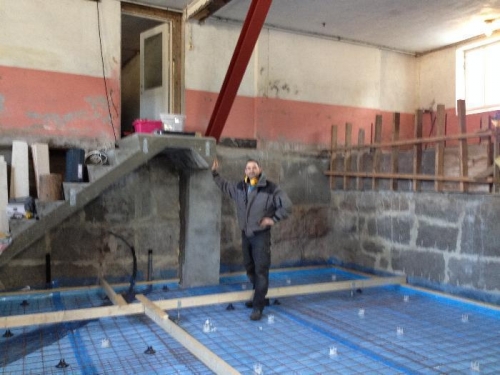 We are ready to receive the concrete.