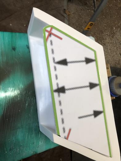 Trim template to size
