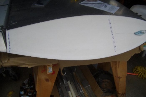 Left wing tip installed