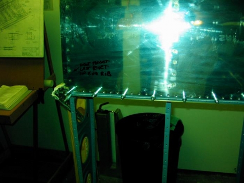 Left LE Clecoed in place