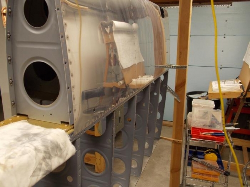 Bottom View of Left LE Riveted