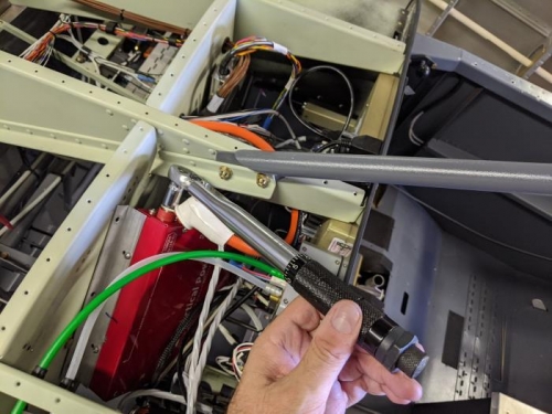 Using a torque wrench this time when doing up the power cable connection