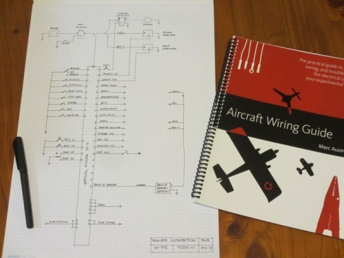 The first draft of a basic wiring diagram, based around the VP-X electronic circuit breaker system