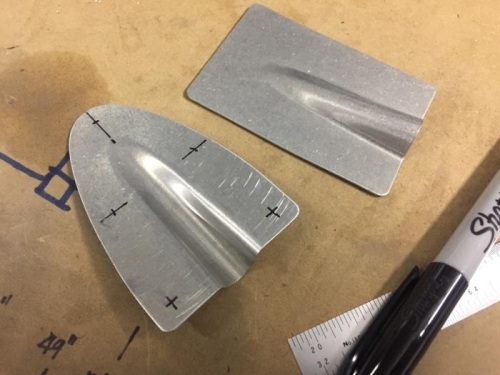 Shaping the rudder cable fairings