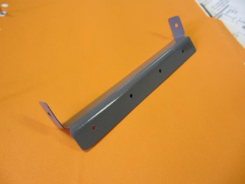 My terminal strip mounting bracket, made from an offcut of thin aluminium angle