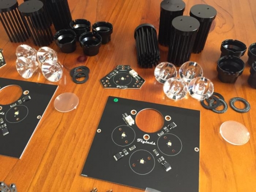 The landing light arrives in kit form, with a couple hours needed to assemble