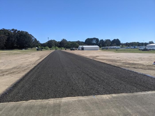 The new taxiway, from existing taxiway A1