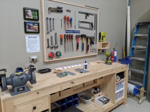 Two tool boards to help keep everything tidy