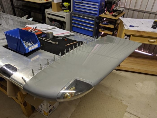 Wing tip is now match drilled to the wing