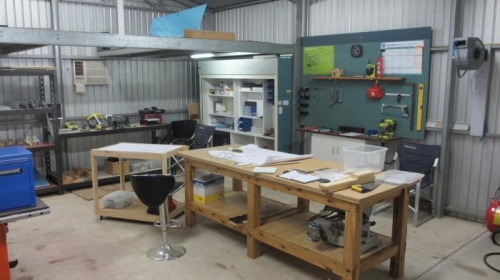 My workshop is starting to look like a workshop.