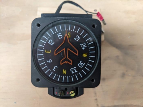 The vertical card compass, out of the panel