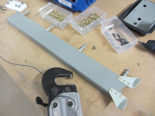 Building the channel that holds the flap actuator motor