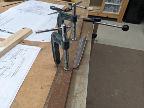 Forming the cone shape on the bending brake