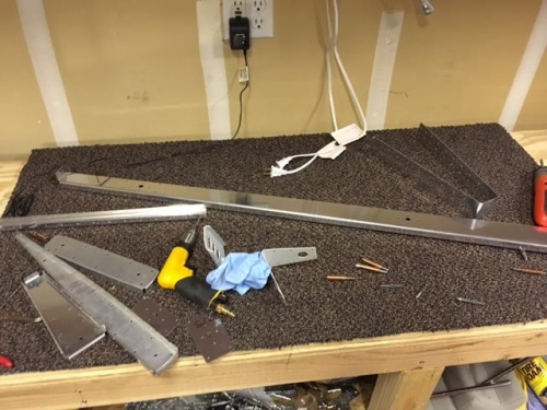 Lots of holes to deburr.  Tomorrow we dimple!