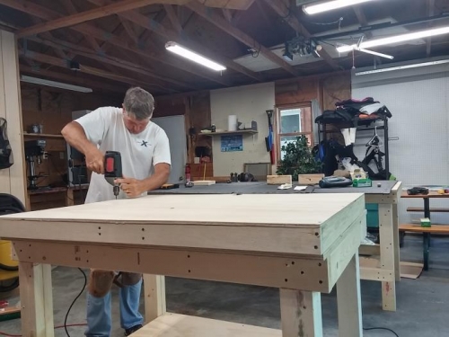 making a dimpling table