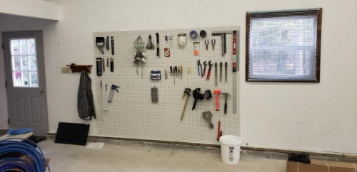 added some pegboard