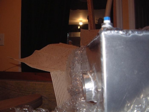 deformed top of tank.