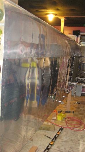 Finished right bottom skin (minus stiffeners)