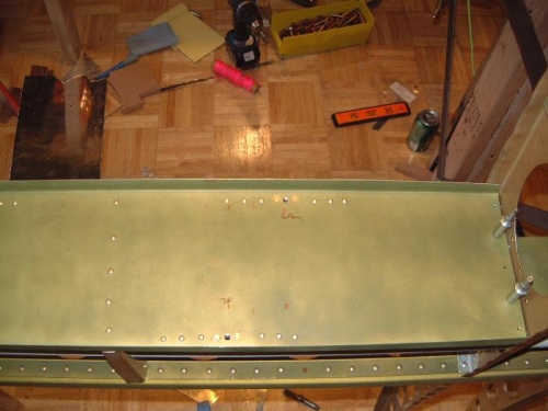 False spar strap attach points.