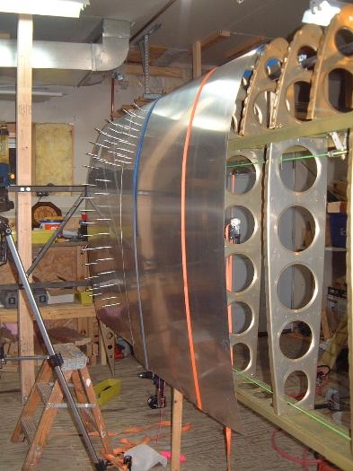 Second left skin fitting/tracing