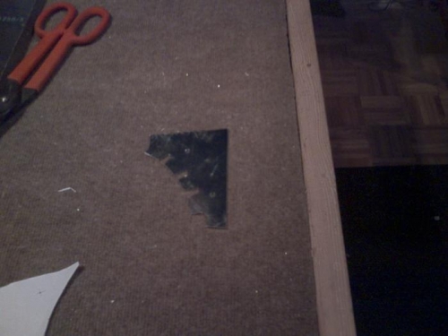 scratched aileron pocket rib