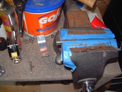 A blurry pic of the filed drill spots.