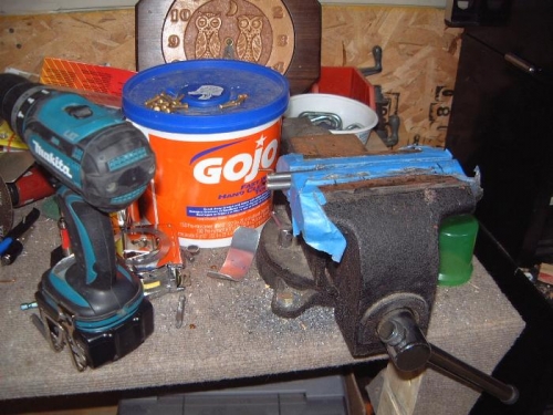 #40 holes lined up and ready to drill other side to #30