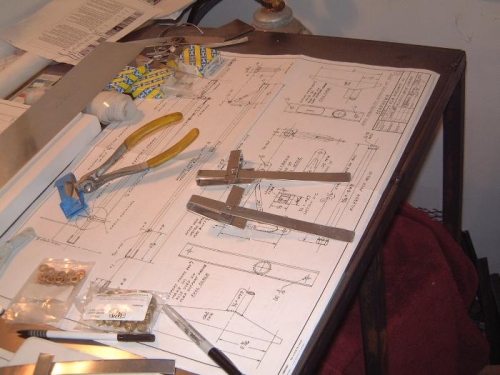 Finished aileron retainer clips.