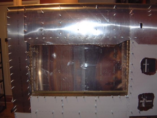 Left Fuel Tank bay nut plates drilled