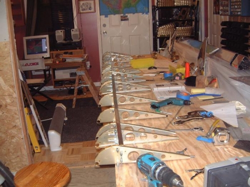 Aileron Ribs are attached to the spars