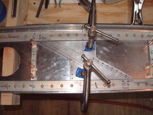 Marking the left main splice.