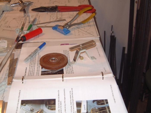 Next aileron pulley retainer clip started