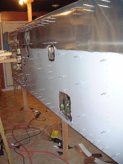 All inspection holes cut.