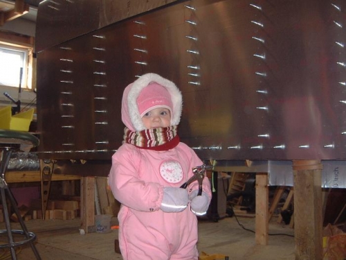 Sela, the littlest helper.