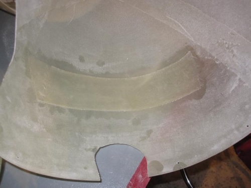 Additional cloth applied