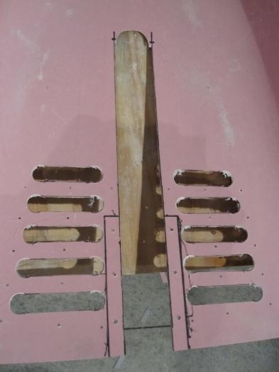 Louver slots cut