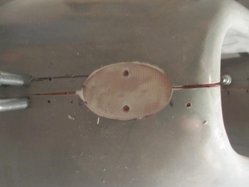 New fiberglass before cutting in half