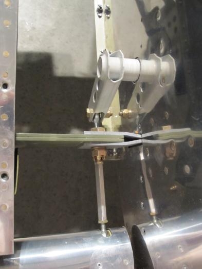 Flap pushrod installed