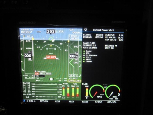 VPX screen on the 4500