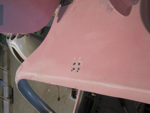 Countersunk holes in cabin cover