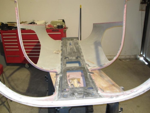 Cabin Cover - Probably hard to see the progress