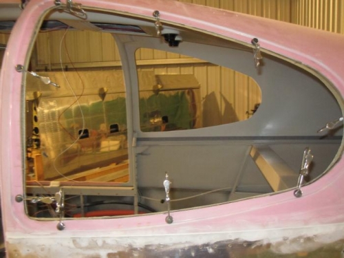Headliner marked for trimming