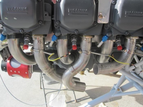 Left Side Exhaust Stacks & EGT Sensors