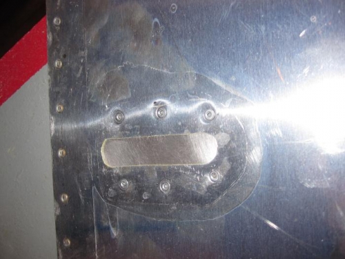 Former hole for rudder trim