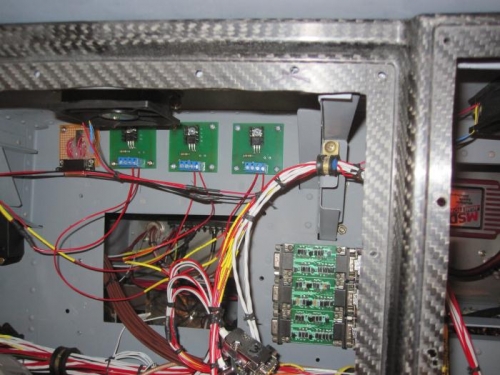 The three light dimmers sans potentiometers