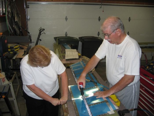 She is now certified in RV-10 elevator bucking
