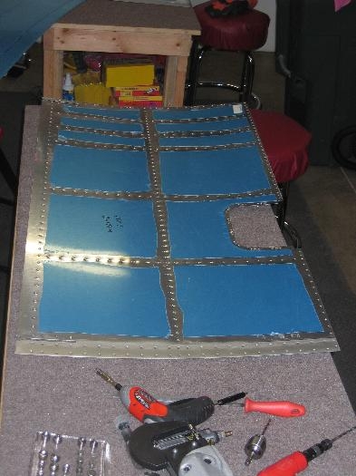 Left inboard bottom skin